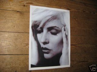 Debbie Harry Blondie Awsome BW Poster Tragic Pose
