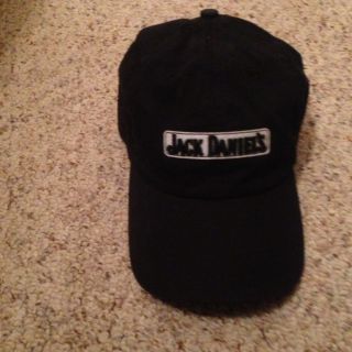 New Jack Daniels Black Logo Mens Adjustable Hat One Size OS