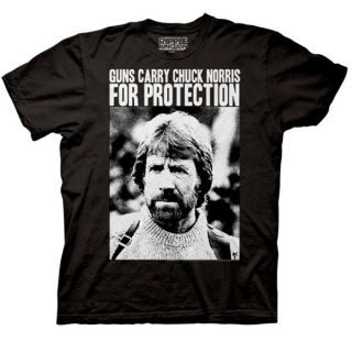 product name guns carry chuck norris for protection men t shirt