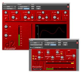  their respective Red Range hardware counterparts, the Focusrite d2