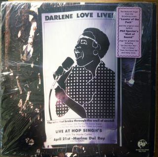 DARLENE LOVE LIVE LP 1985 MARINA CONCERT PHIL SPECTOR THE CRYSTALS R R