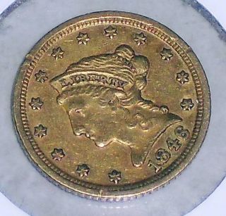1846 D Gold Liberty $2 50 Coin Dahlonega Georgia Mint Quarter Eagle