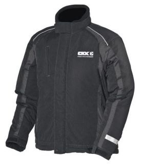 ckx sport men s snowmobile jacket black grey large