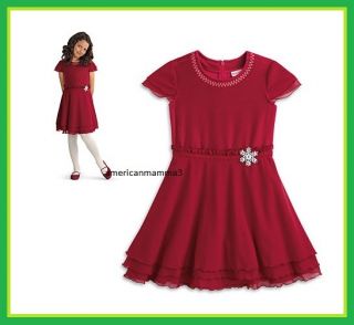 NEW American Girl MY AG Merry Bright Dress for Girls Size 10 Medium