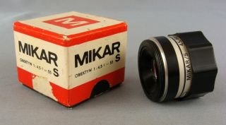  PZO Mikar s 1 4 5 F 55 M42 Darkroom Equipment Enlarger Lens Box