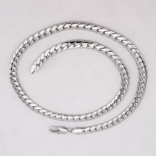 dainty Mens 18K White Gold Filled Solid Special Necklace Chain 24