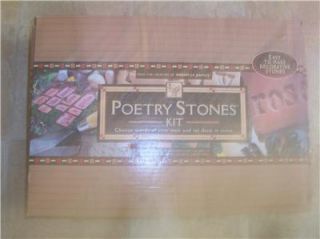 Poetry Pottery Stones Garden Stepping Stones Kit New
