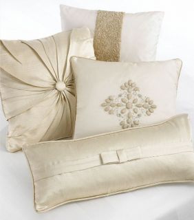  Silver Bouquet Cream Stripe 16 Decorative Pillow Cream Stripe