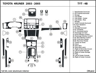Toyota 4Runner 03 05 Wood Dash Kit Trim Dashboard
