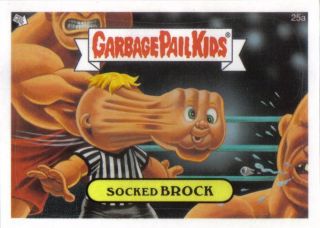  Garbage Pail Kids ANS6 25A Socked Brock