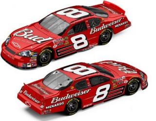 Dale Earnhardt Budweiser Car Collector Display Mint Red