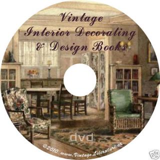 Interior Design Home Decor 35 Vintage Books on DVD