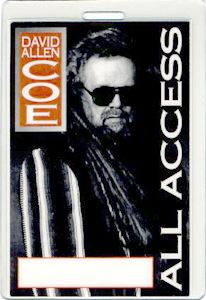 David Allan COE 1995 Tour Laminated Backstage Pass