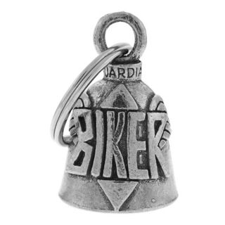 THREE STAR OF DAVID GUARDIAN BELL MOTORCYCLE BIKER BELL PEWTER MADE IN