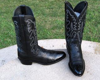  Dan Post Ostrich Cowboy Boots Men's 10'D
