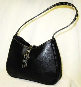 Liz Claiborne Black Womens Mini Compact Purse Handbag