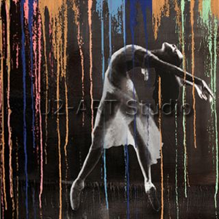 Dance oil painting modern art Handcraft paintings wall decoration