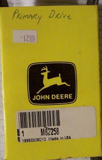  John Deere Mower Drive Belt M82258 New