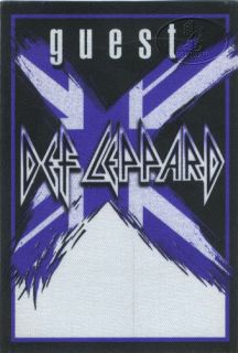  cloth GUEST backstage pass for the DEF LEPPARD 2002 03 X TOUR
