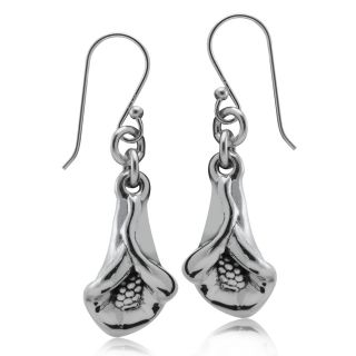 Electroform 925 Sterling Silver SPADIX FLOWER Dangle Earrings