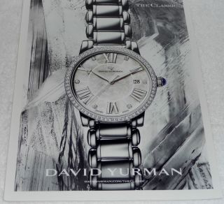 David Yurman Diamond Watch Advertisement