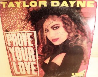 Promotional Promo Taylor Dayne Prove Your Love 12 Vtg LP Vinyl Record