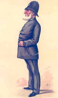 Police Inspector Denning Uniform Victorian Print 1884