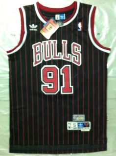 New Dennis Rodman Chicago Bulls 91 Jersey Hardwood Classics Size S M L