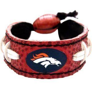 NFL Denver Broncos Classic Leather Bracelet