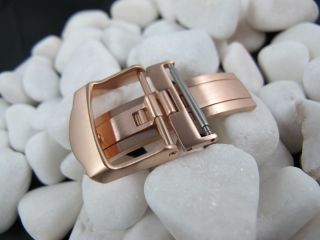18mm Stainless Steel Watch Deployment buckle Rose Gold New Design