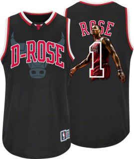 Derrick Rose Chicago Bulls D Rose Majestic Notorious Jersey