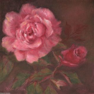 Sepos Daily Painting A Day Still Life Garden Blooming Rose with