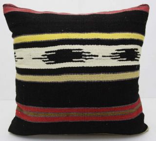 DECORATIVE THROW PILLOW COVER MADE FROM HANDWOVEN TURKISH KILIM RUG 20