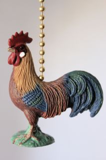  Country Hen Collectible Novelty Ceiling Decor Fan Light Pull