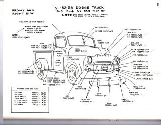  Dodge Truck 1 2 3 4 1 Ton Exterior Body Parts Diagram Sheets Wm