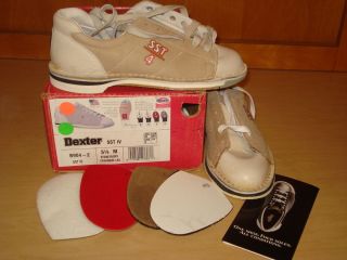 Dexter Mens Right Handed Bowling Shoes SST IV Stone Ivory Size 5 1 2 M