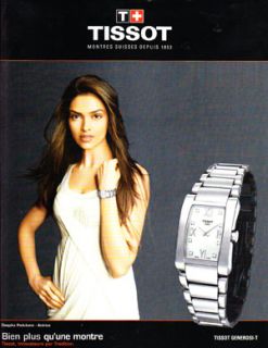  Wrist Watch Magazine Print Advertisement Deepika Padukone