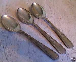 Wallace Deerfield Silverplate Vision Soup Spoons S