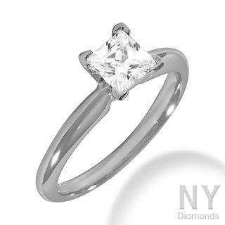 Ct G SI 14k White Gold Genuine Diamond Engagement Ring