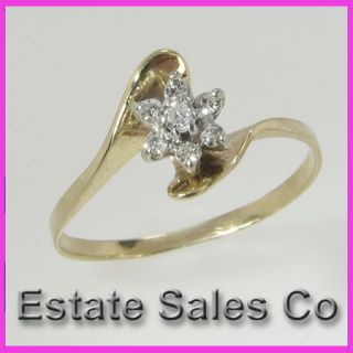 yellow gold round diamond cluster flower ring 15 carats total