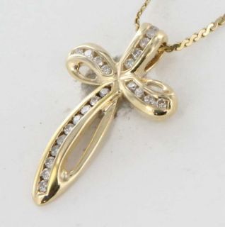  Gold Diamond Cross Pendant Necklace 17 Fine Religious Jewelry