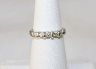 14k White Gold Diamond Keepsake Ring w C O A