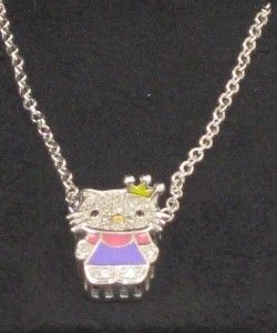  Lee Simmons Hello Kitty Sterling Silver Diamond Kitty Necklace