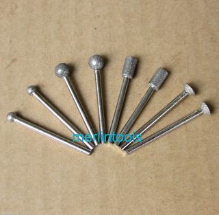 8pcs Diamond Point Grinding Drill Set for Grinder