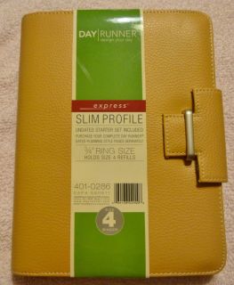 Day Runner Express Slim Profile 3 4 Ring Size Organizer Size 4 Binder