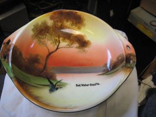 Vintage Noritake Delaware Water Gap PA Decorative Bowl