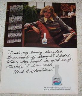 1977 Head Shoulders Hair Shampoo Cute Dianne Kay Ad