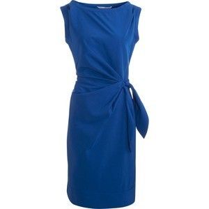 Diane Von Furstenberg Della Side Tie Dress Cadet Blue 2