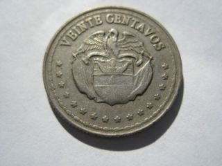 1956 Republica de Colombia Veinte Centavos