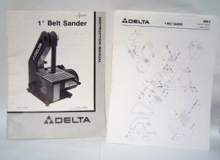 Delta 1 Belt Sander Model 31 080 Part #1340230 & 1340229 Instruction
